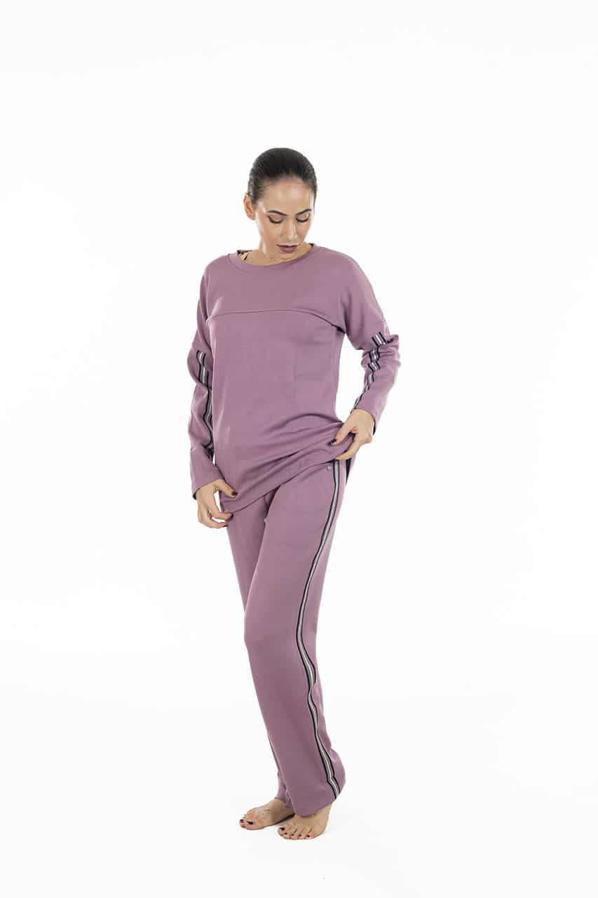 Tuta elegante da donna Verdissima 74.W3CFP51 malva