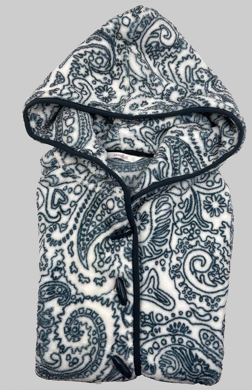 vestaglia corta donna in pile Jadea 5243 panna