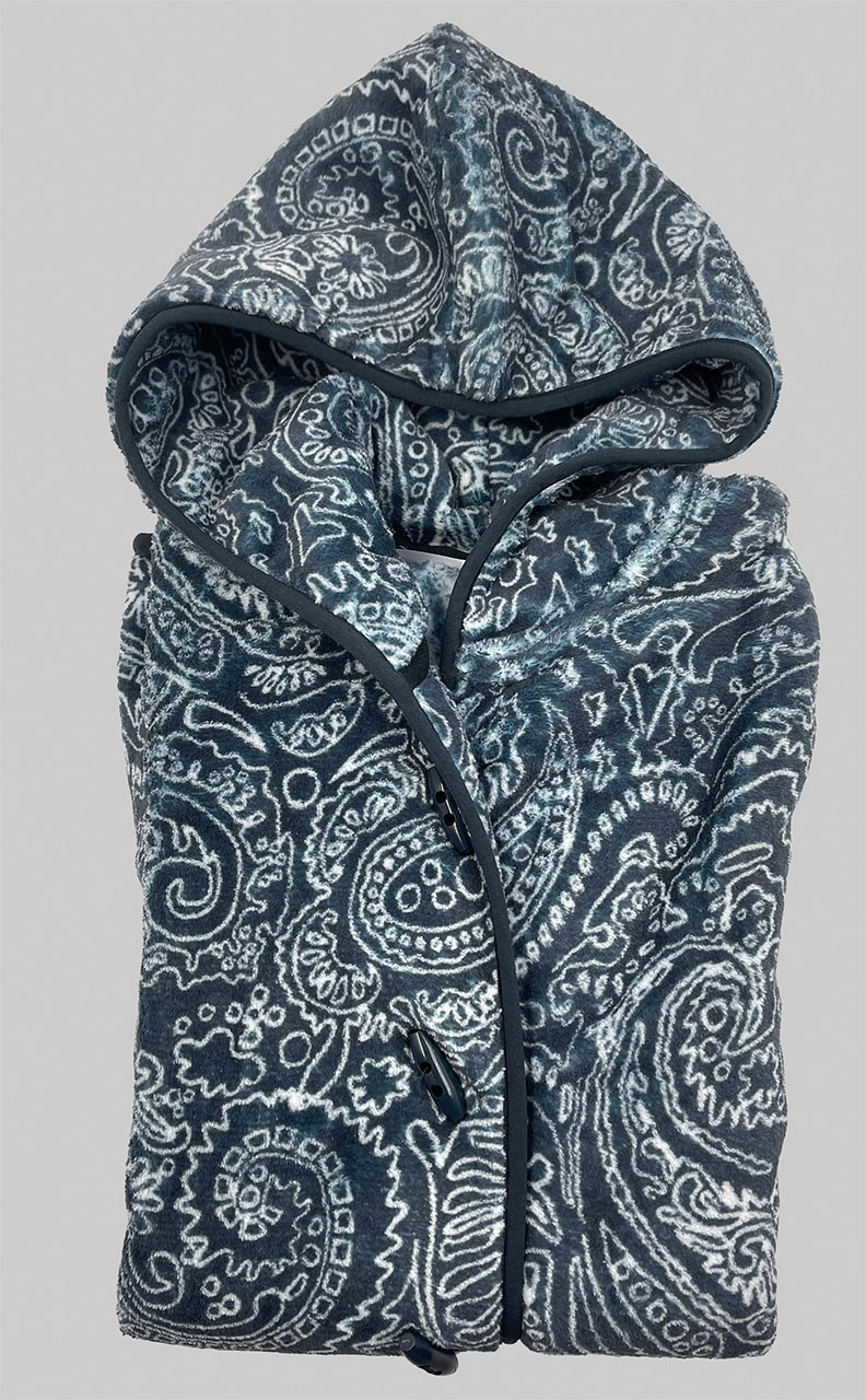 vestaglia corta donna in pile Jadea 5243 piombo