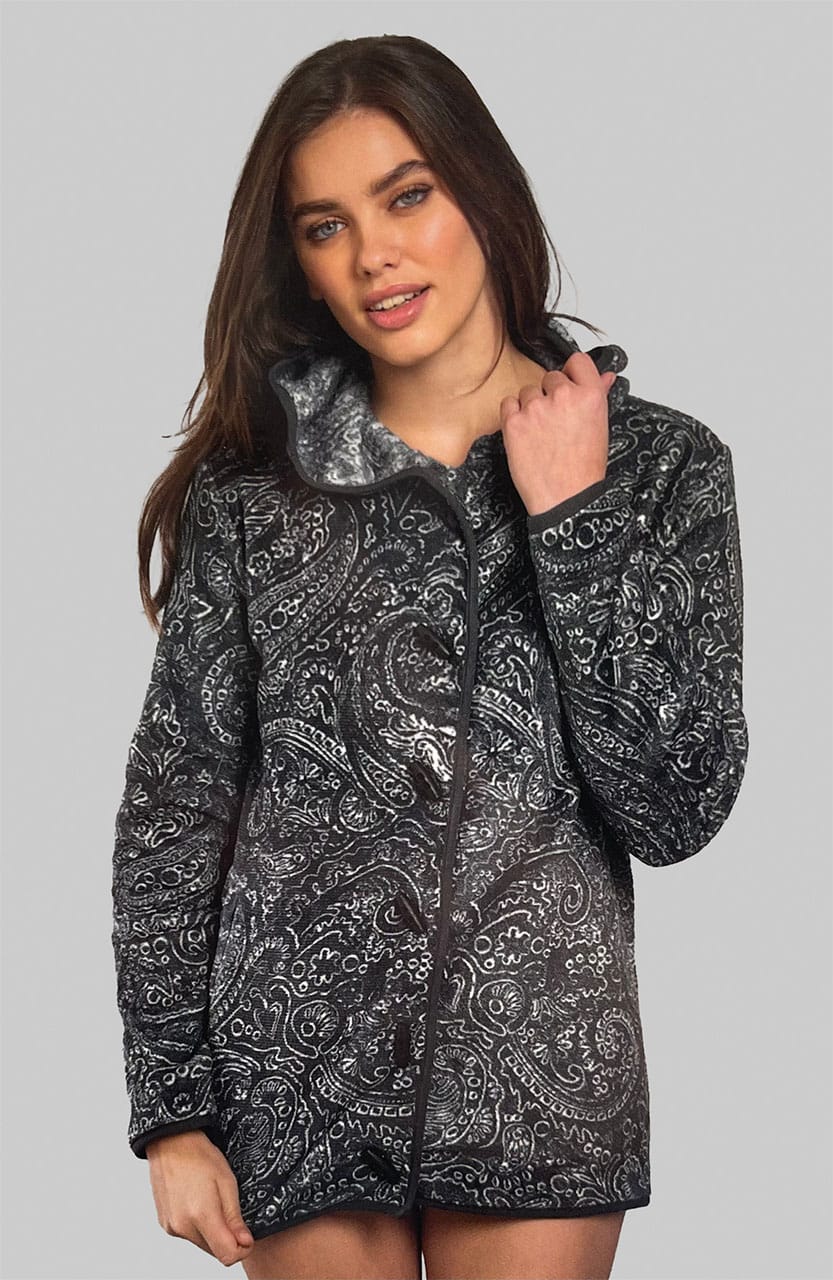 vestaglia corta donna in pile Jadea 5243