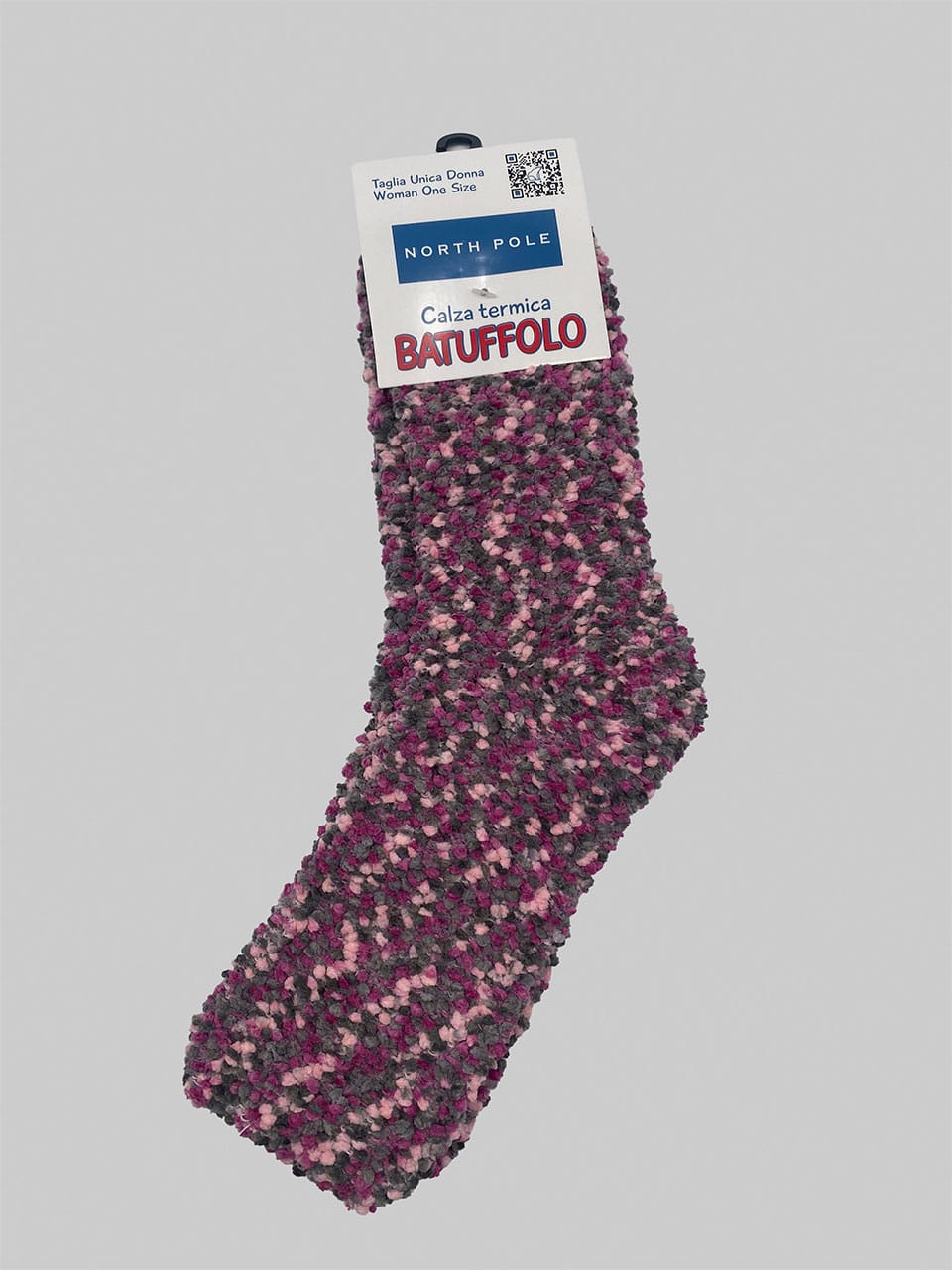 Babbucce donna morbide e calde Norrth Pole BATUFFOLO rosa grigio