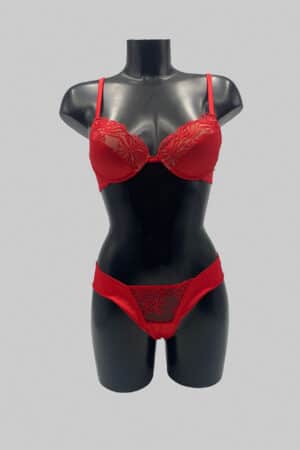 Completino intimo rosso donna Love and Bra 9897 FRONTE