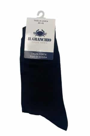 Calze corte uomo estivi neri Il Granchio GB1100