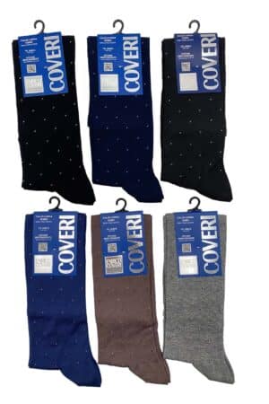 Calze lunghe uomo estive fantasia puntini Coveri Summer 31C