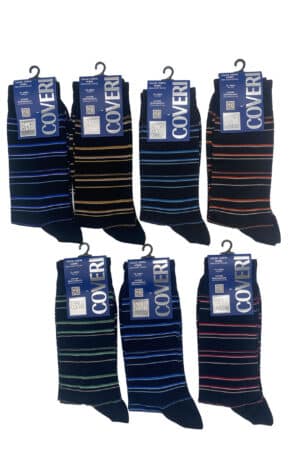 Calzini corti da uomo disegno a righe