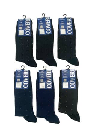 Calzini corti da uomo disegno cravatta Coveri Dynamic line 261e 261