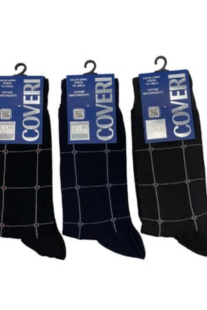 Calzini corti da uomo fantasia geometrica Coveri Dynamic line 232C