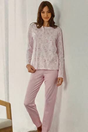 Pigiama donna taglie forti estivo Il granchio GP5122C rosa scatola