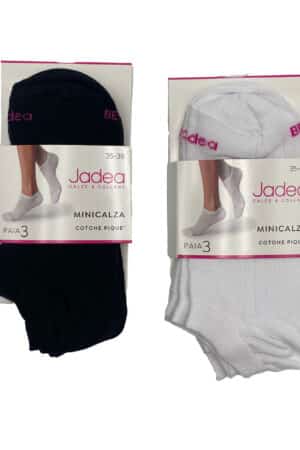Calzini fantasmini in cotone piquet Jadea JB742 3PZ