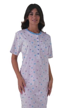Camicia da notte donna manica corta Karelpiù KE0102CC