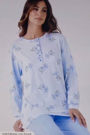 Pigiama donna in cotone stampato Karelpiù KE0001PLD