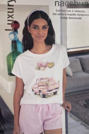 Pigiama estivo donna corto girocollo Nacshua Etere