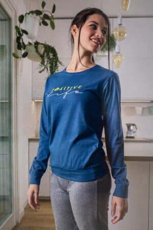 Pigiama estivo donna in cotone Lotto Lp5137 felce foto