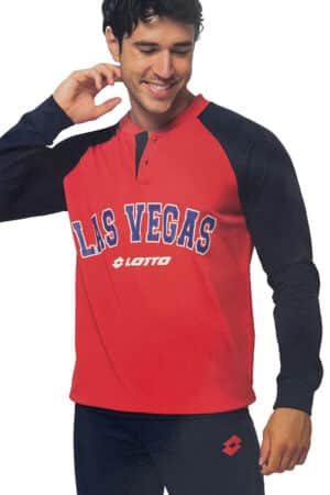 Pigiama uomo cotone a serafino Lotto LP1145