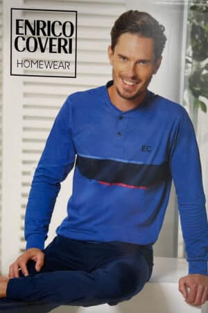 Pigiama uomo cotone con bottoni Coveri EP1004