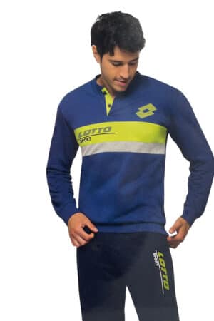 Pigiama uomo cotone con bottoni Lotto LP1135
