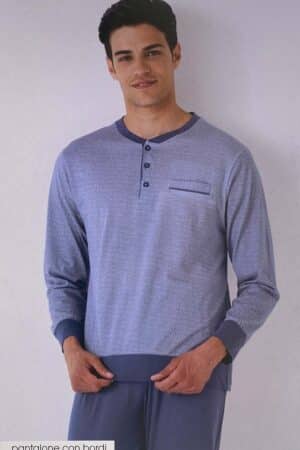 Pigiama uomo cotone micro fantasia Karelpiù K0210PLU