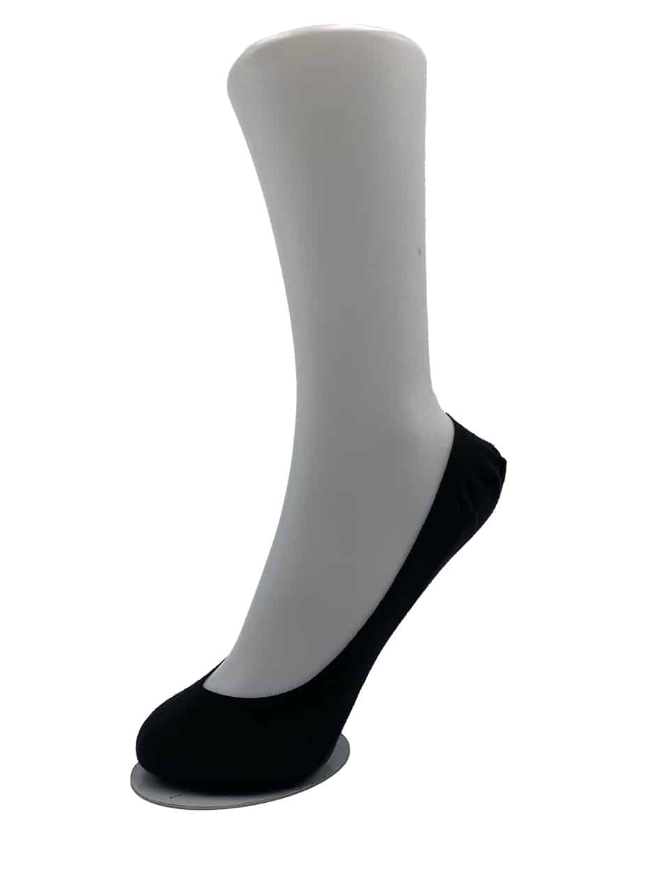 Salvapiede donna in cotone Coveri Mirella 2pz nero indossato