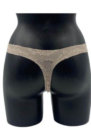 Perizoma invisibile in pizzo Jadea 8022 cipria retro