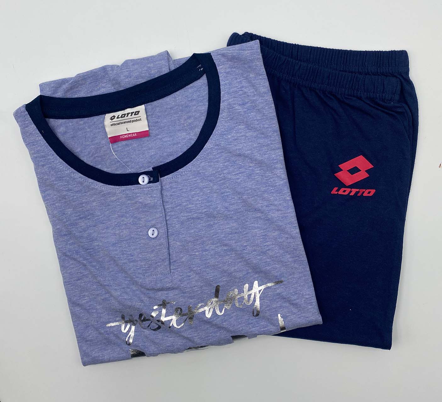 Pigiama corto donna Lotto LP5109 denim