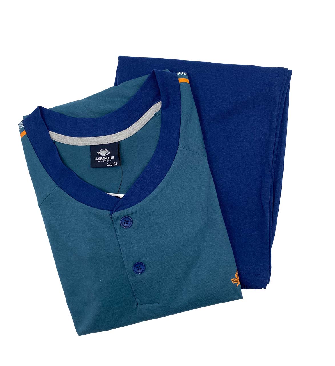 Pigiama uomo taglie forti corto Il Granchio GP1157C - immagine 4