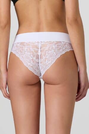 Slip taglio laser con pizzo Jadea 8014 bianco retro