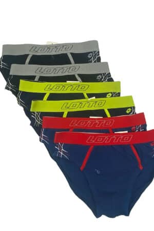 Slip uomo in cotone in offerta Lotto 6pz LS1270