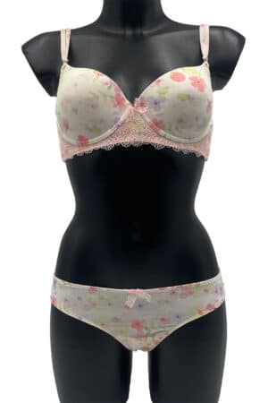 Completino intimo a balconcino imbottito Infiore NOR5188 rosa