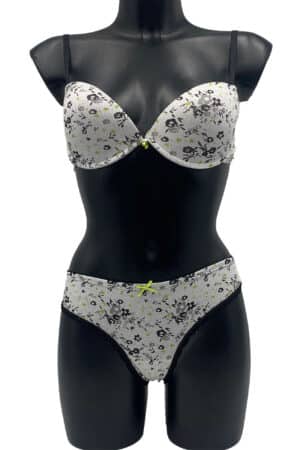 Completino intimo a push up Jadea 4097 grigio