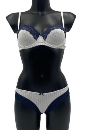 Completino intimo balconcino con brasiliana Jadea 4125 bianco