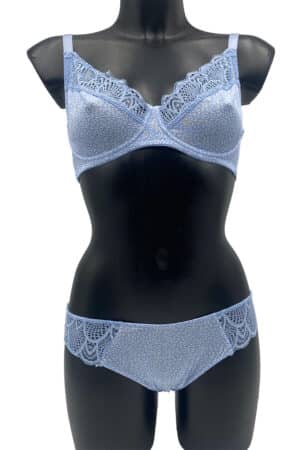 Completino intimo con reggiseno sfoderato Infiore LOU1965 azzurro
