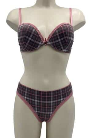 Completino intimo donna push up Sièlei 6814 rosa