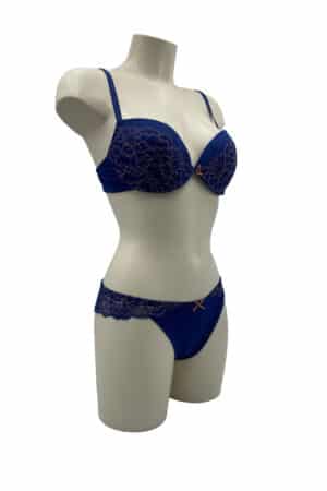 Completino intimo push up e brasiliana Jadea 4142 inchiostro lato