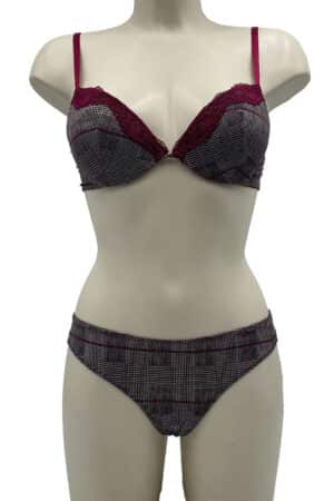 Completino intimo push up Infiore MSL2182 rubino