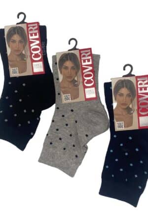 Calze corte da donna invernali pois Coveri Life 12c