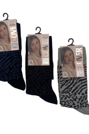 Calzini lunghi donna invernali fantasia animalier Coveri Barbara 315C s