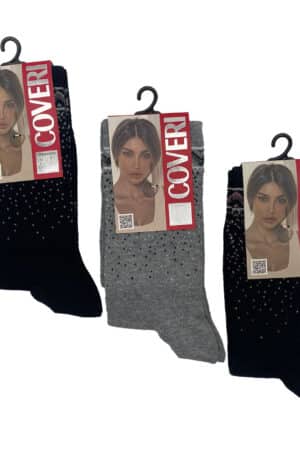 Calzini lunghi donna invernali fantasia puntini Coveri Enjoy 15C