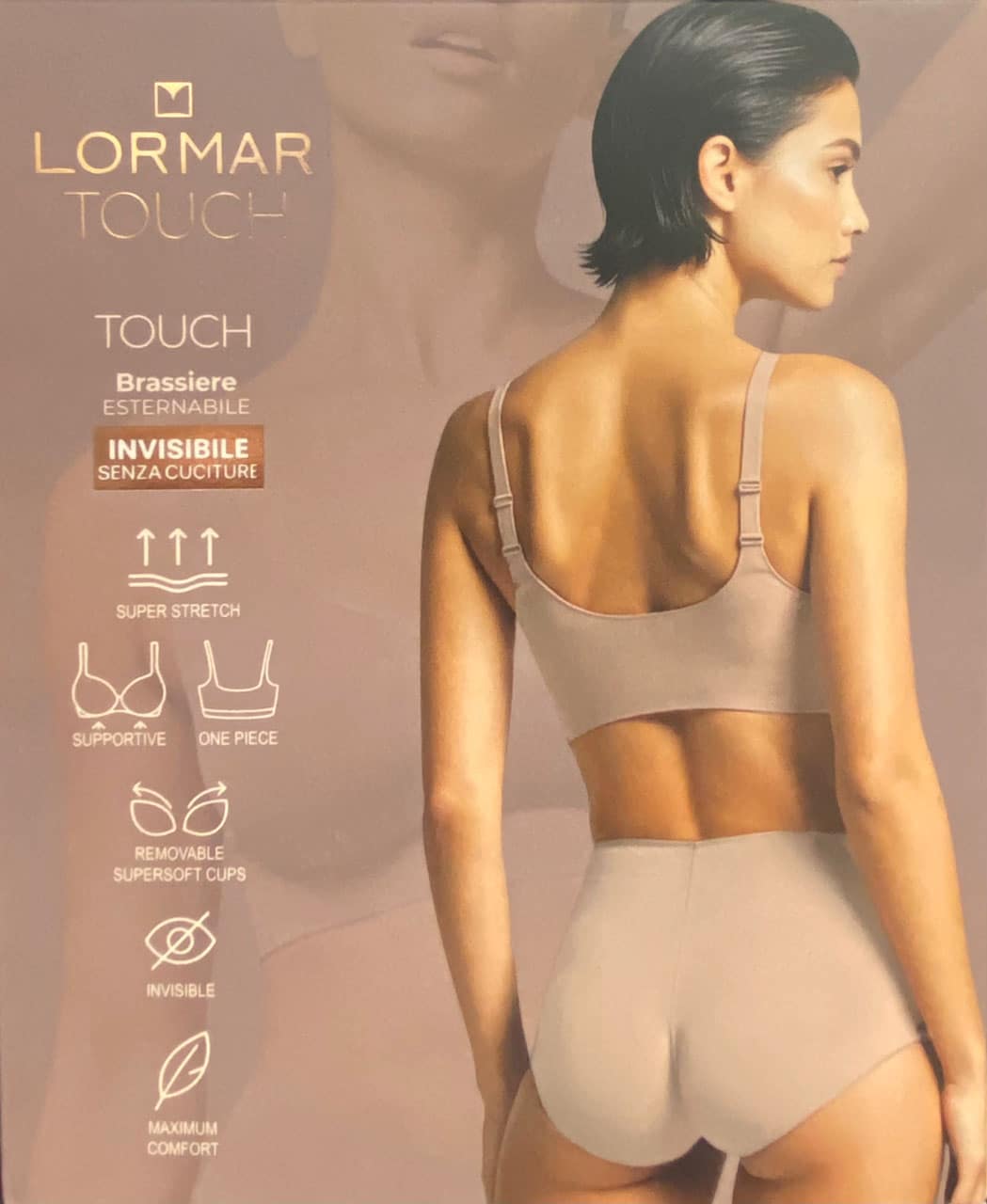 Reggiseno a top invisibile Lormar touch bra - immagine 5