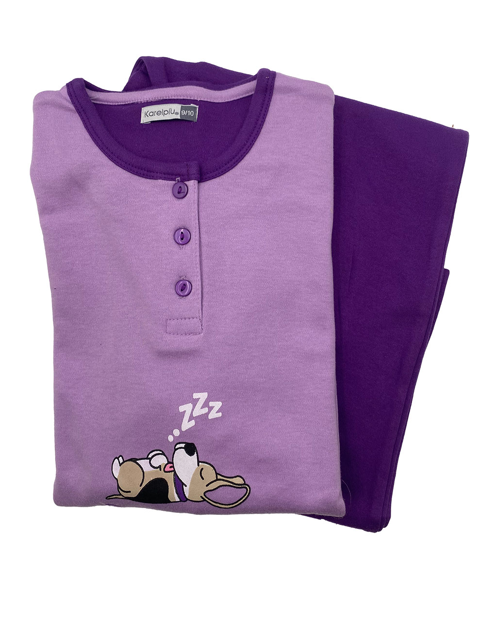 Pigiama invernale bambina Karelpiù KF9101PLG lilla