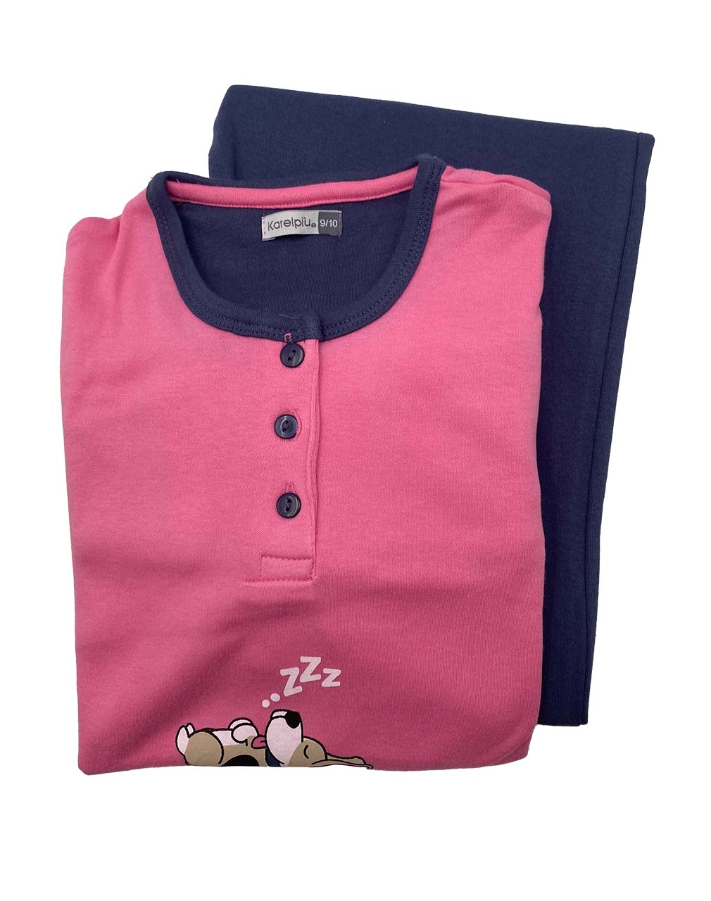 Pigiama invernale bambina Karelpiù KF9101PLG rosa