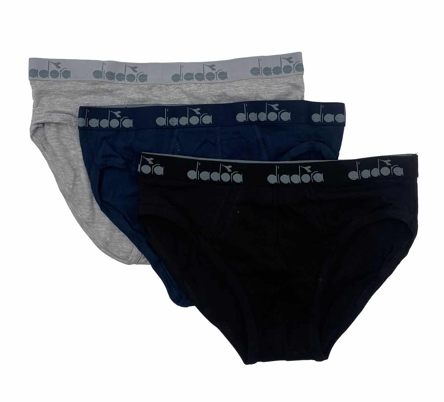 Slip uomo in cotone elasticizzato Diadora 3PZ dup 5034 tris