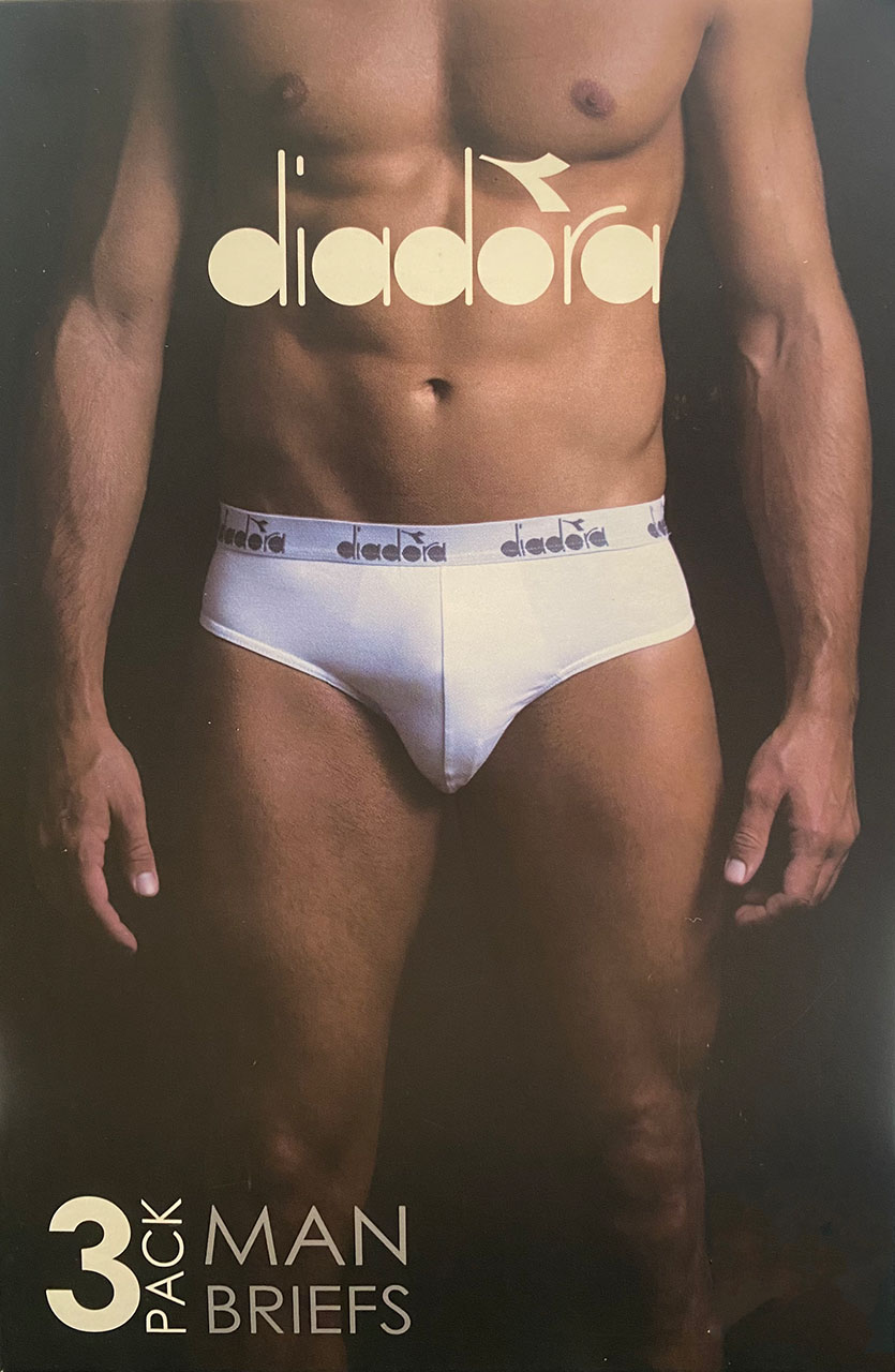 Slip uomo in cotone elasticizzato Diadora 3PZ dup 5034