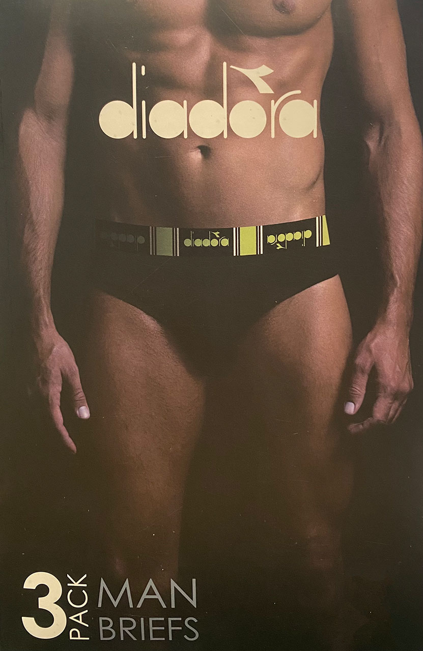 Slip uomo in cotone elasticizzato Diadora 3PZ dup5075