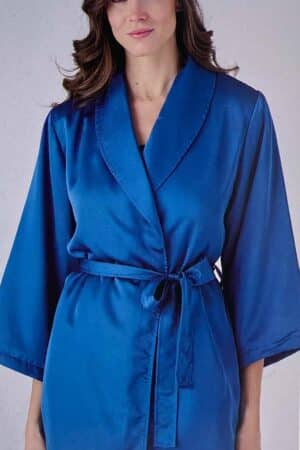 Vestaglia da donna invernale in raso Pigiamiamoci 3575V